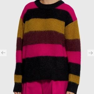 A.L.C. Waverly Mohair Color-block Stripe Oversized M